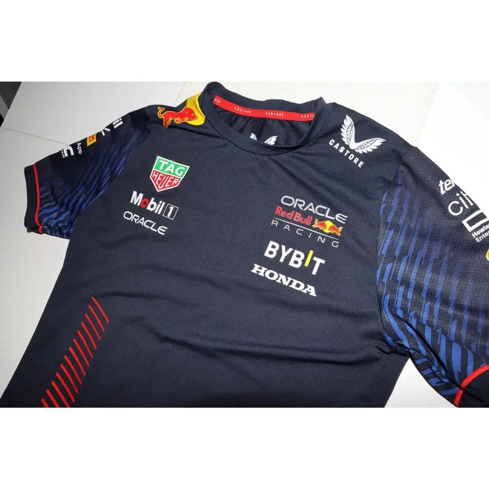Oracle Red Bull Racing Castore Team Shirt YL Formula 1 F1 Sponsor Tee